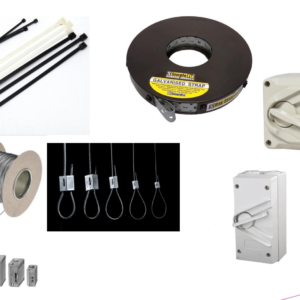 HEATPUMP FITTINGS/CABLE TIE/SIMPLE FIX GALV STRAP/GALVWIRE/ZIP CLIP CABLE LOCK/ISOLATOR